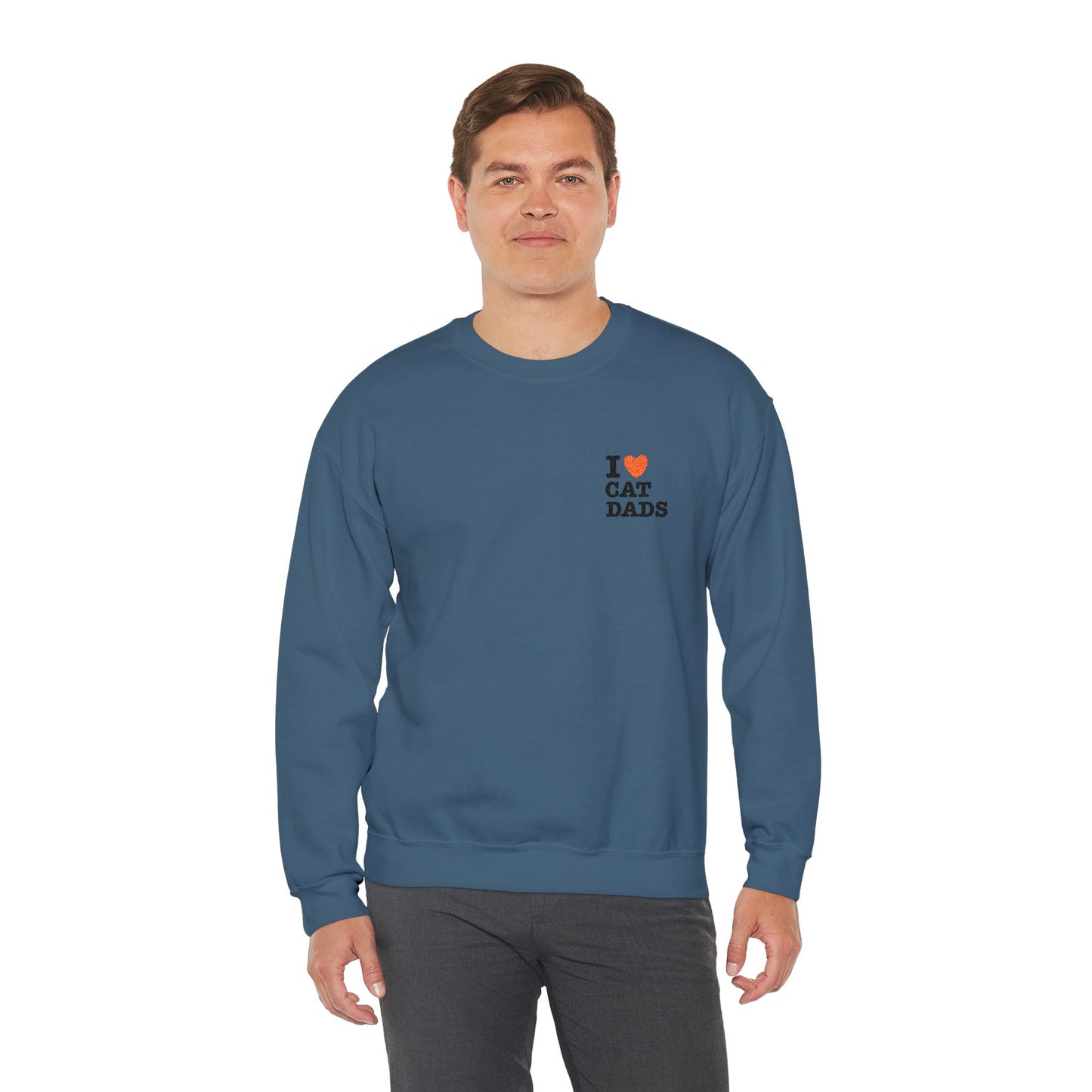 I Love Cat Dads Sweatshirt – Bold Statement Crew Neck