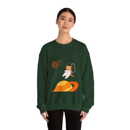 Lost in the Galaxy Sweatshirt – Cat in Space Crew Neck