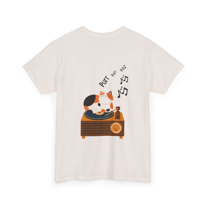 Meow Mix T-Shirt – Cat on Record Player Music Tee