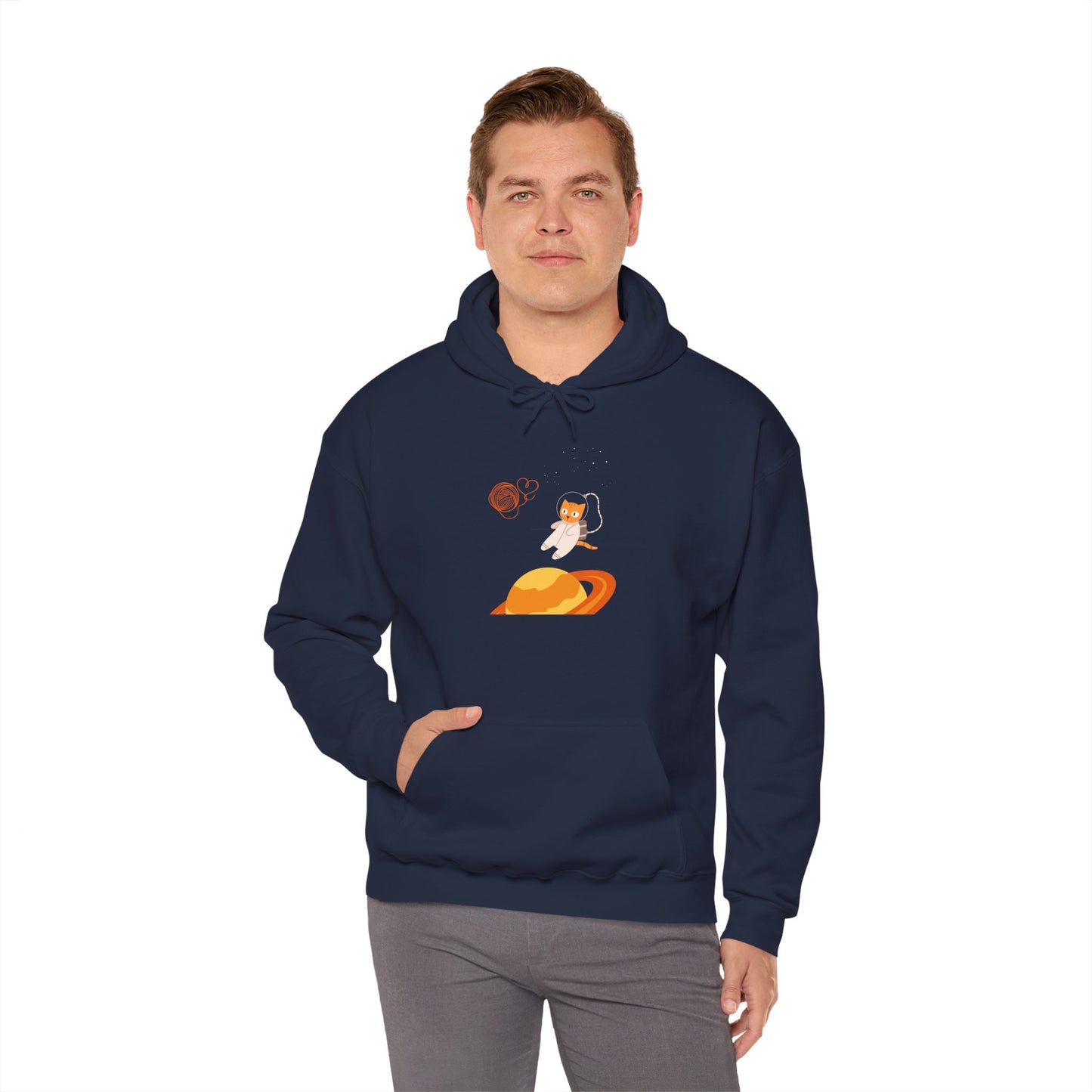 Lost in the Galaxy Hoodie – Space Cat-Inspired Sweatshirt