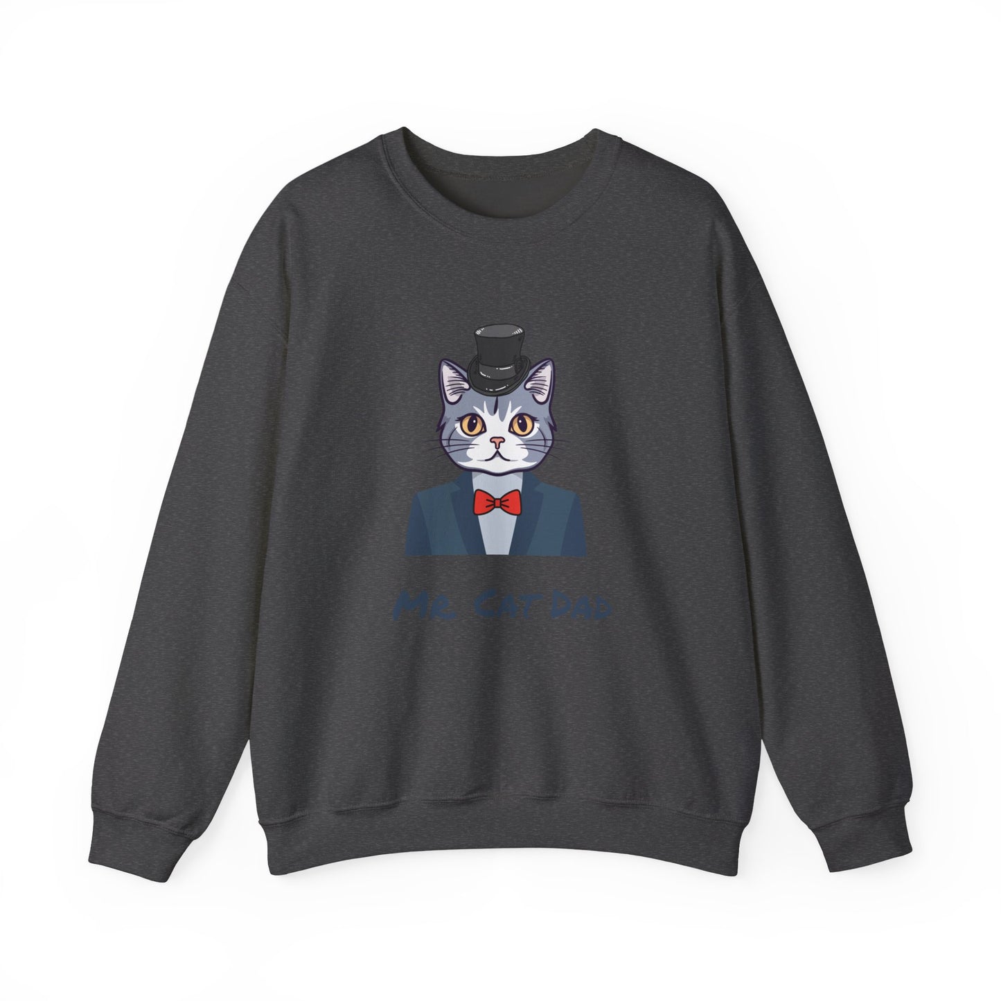 Mr. Cat Dad Sweatshirt – Logo Crew Neck for Cat Lovers