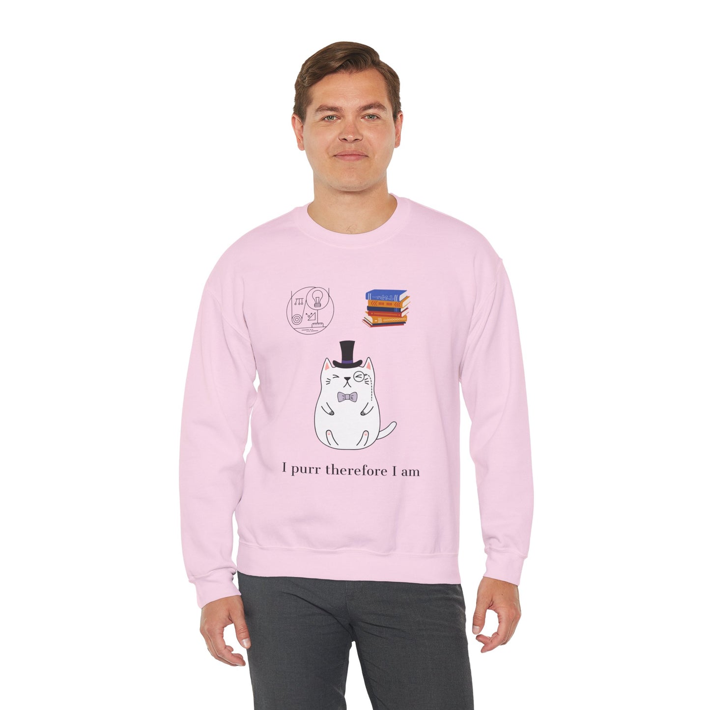 The Purrlosopher Sweatshirt – Cat Philosopher Crew Neck