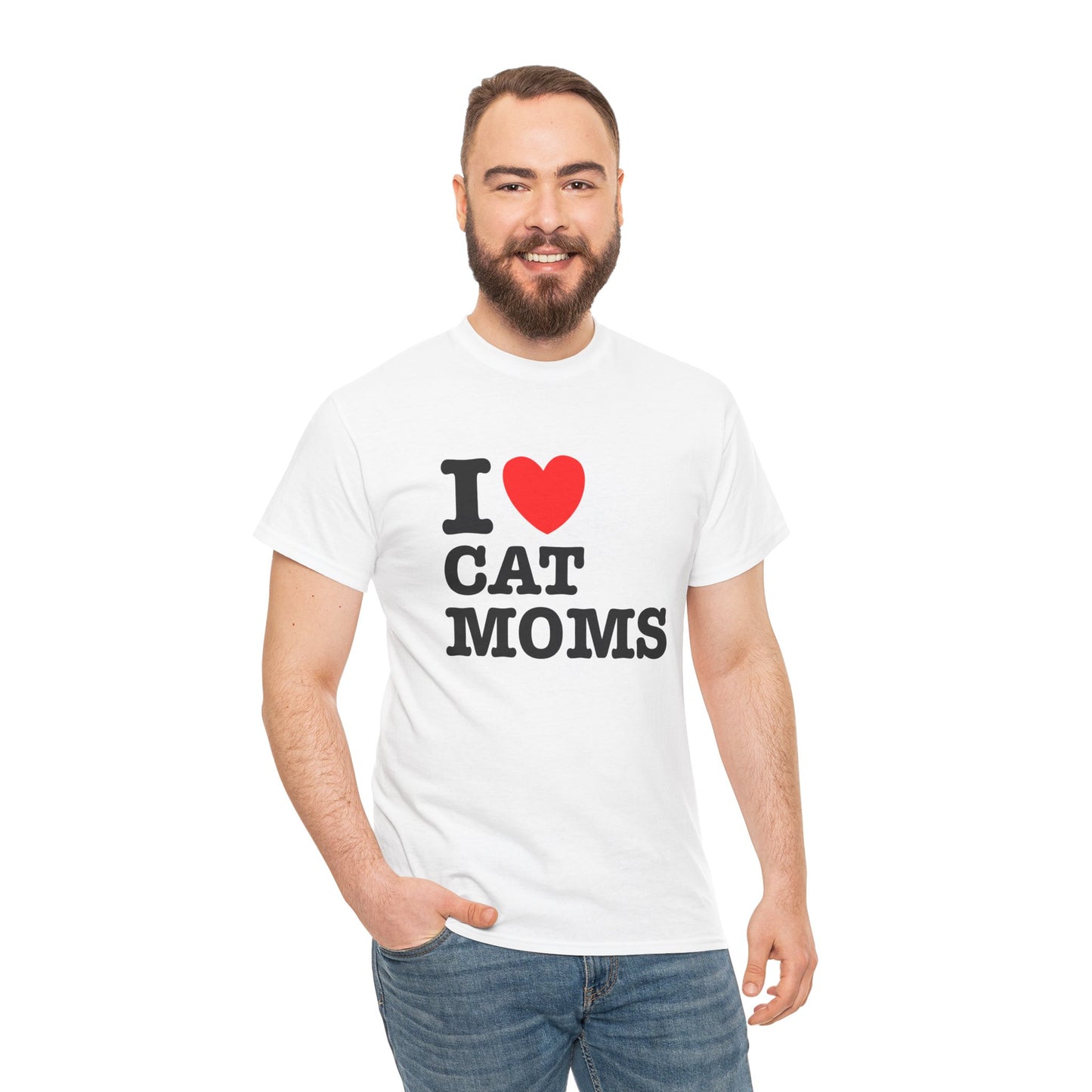 I Love Cat Moms T-Shirt – Bold Statement Tee