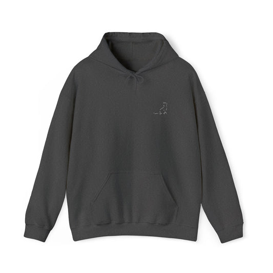 Mr. Cat Dad Outline Logo Hoodie – Embroidered Cat Outline Pullover