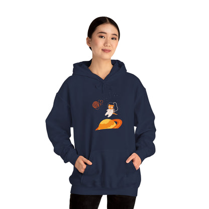 Lost in the Galaxy Hoodie – Space Cat-Inspired Sweatshirt