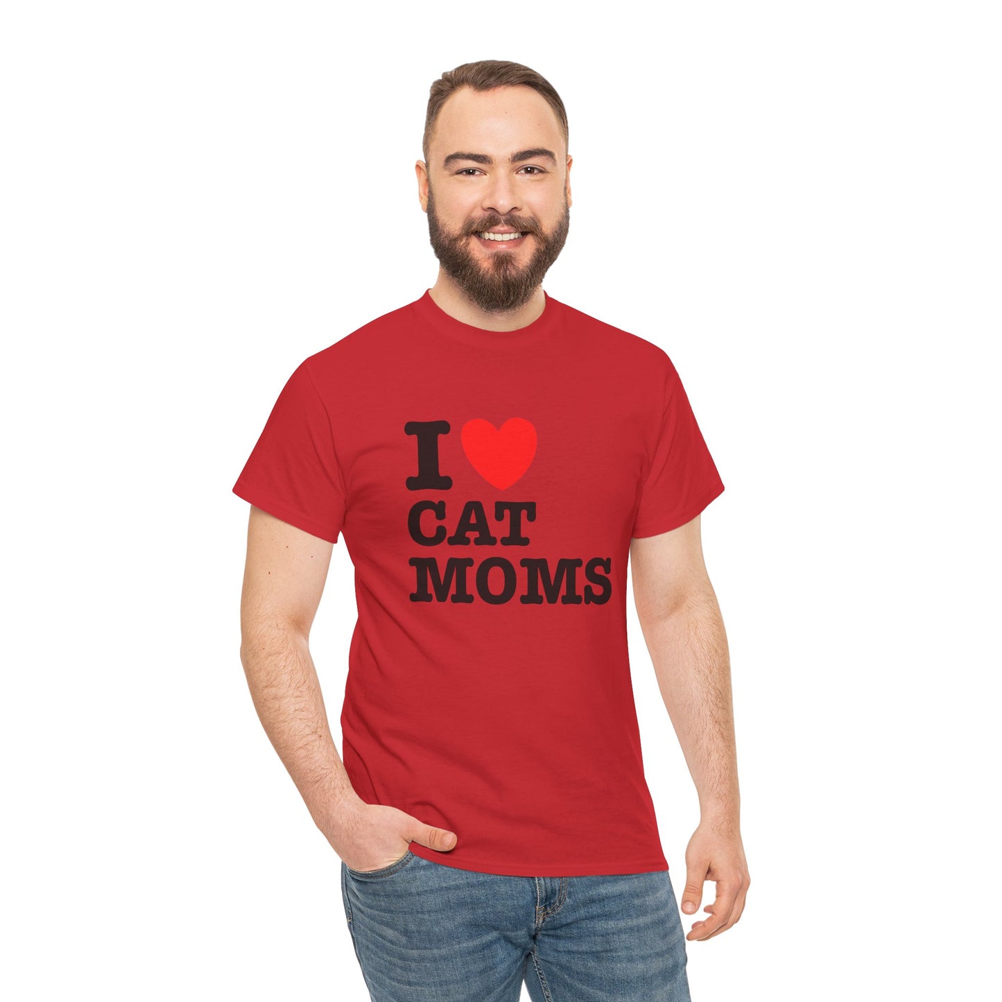 I Love Cat Moms T-Shirt – Bold Statement Tee