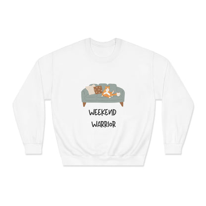 Weekend Warrior Sweatshirt – Lounging Cat Crew Neck