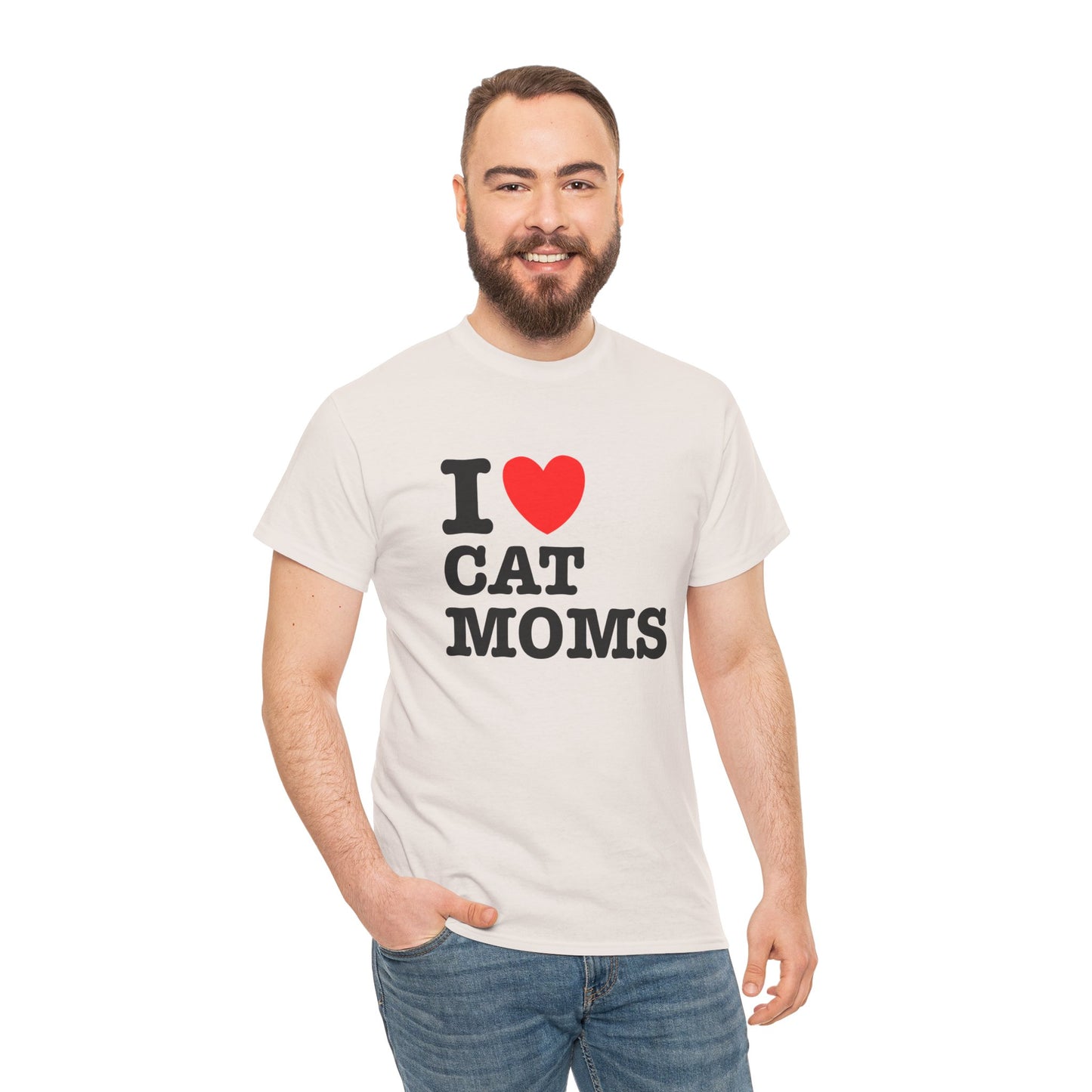 I Love Cat Moms T-Shirt – Bold Statement Tee