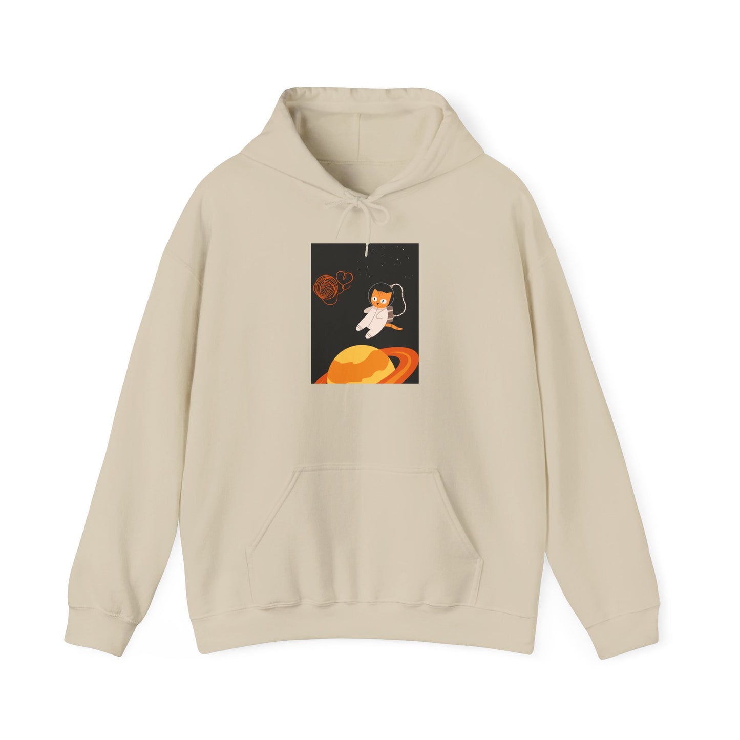 Lost in the Galaxy Hoodie – Space Cat-Inspired Sweatshirt