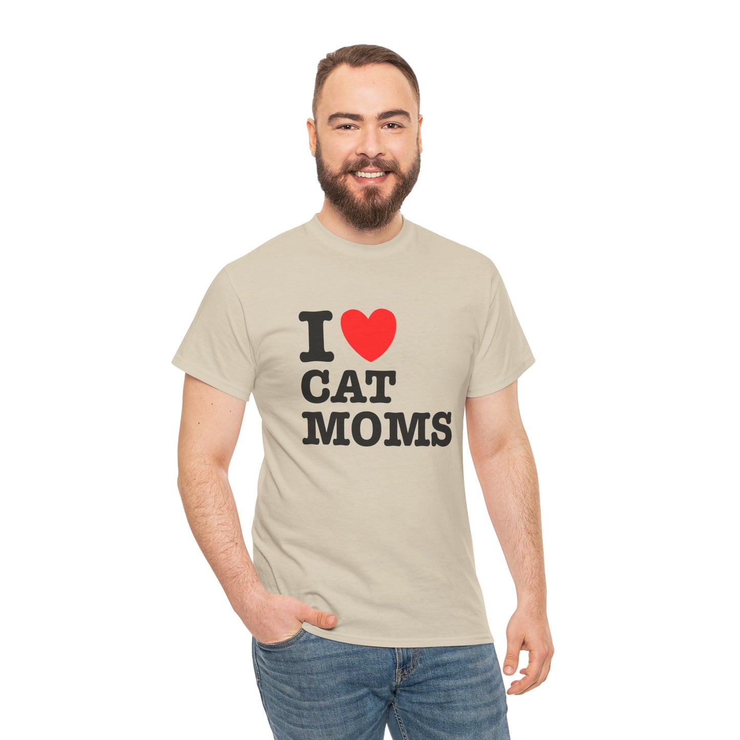I Love Cat Moms T-Shirt – Bold Statement Tee