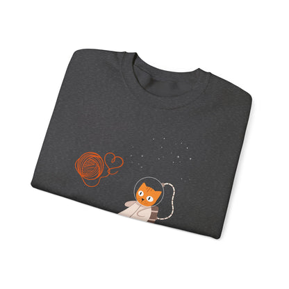 Lost in the Galaxy Sweatshirt – Cat in Space Crew Neck