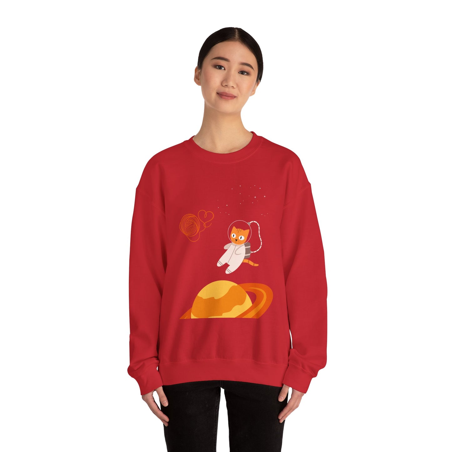 Lost in the Galaxy Sweatshirt – Cat in Space Crew Neck