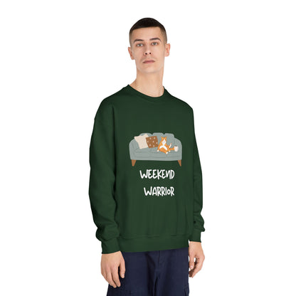 Weekend Warrior Sweatshirt – Lounging Cat Crew Neck
