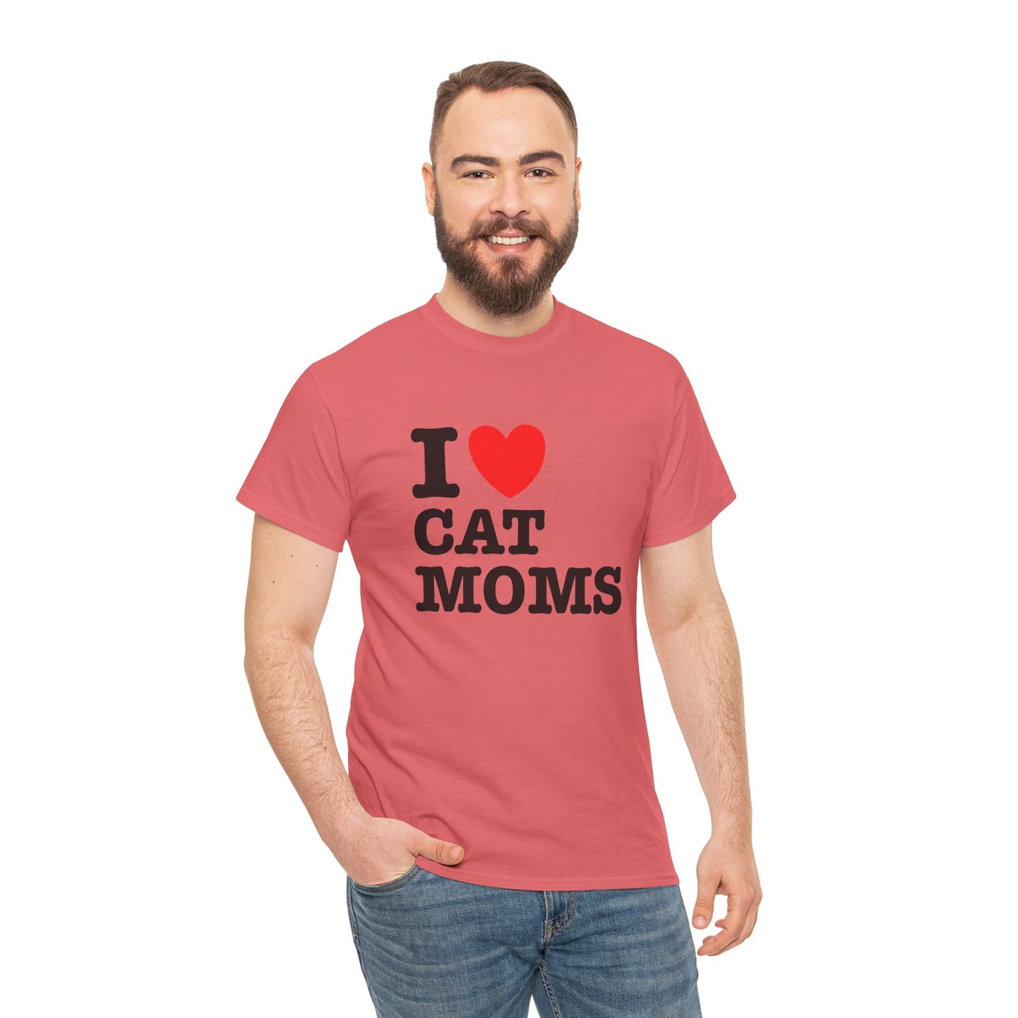 I Love Cat Moms T-Shirt – Bold Statement Tee