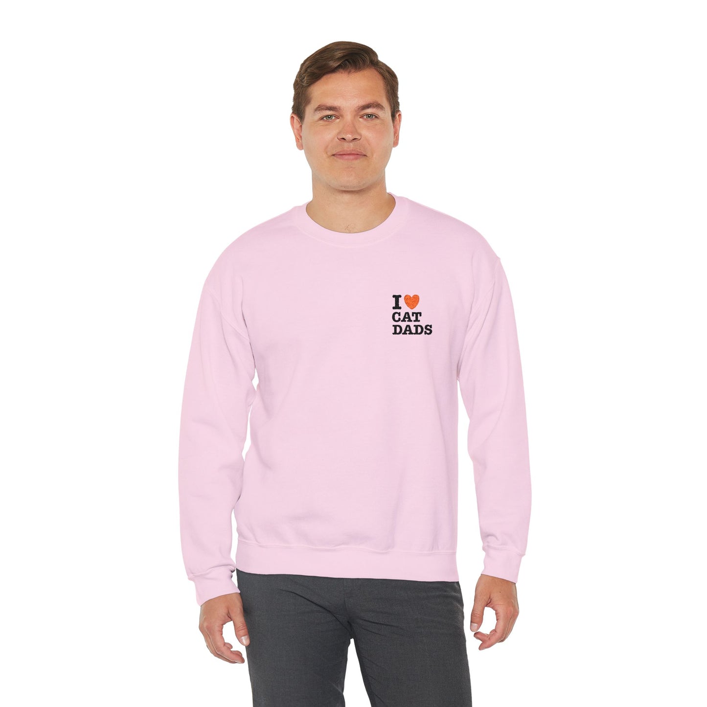 I Love Cat Dads Sweatshirt – Bold Statement Crew Neck