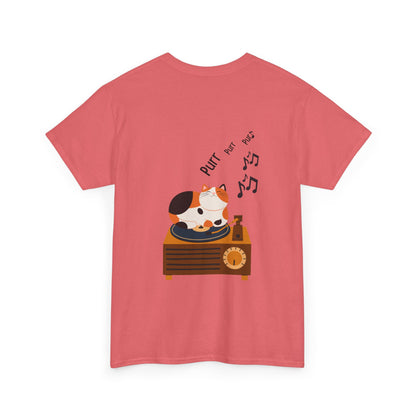 Meow Mix T-Shirt – Cat on Record Player Music Tee