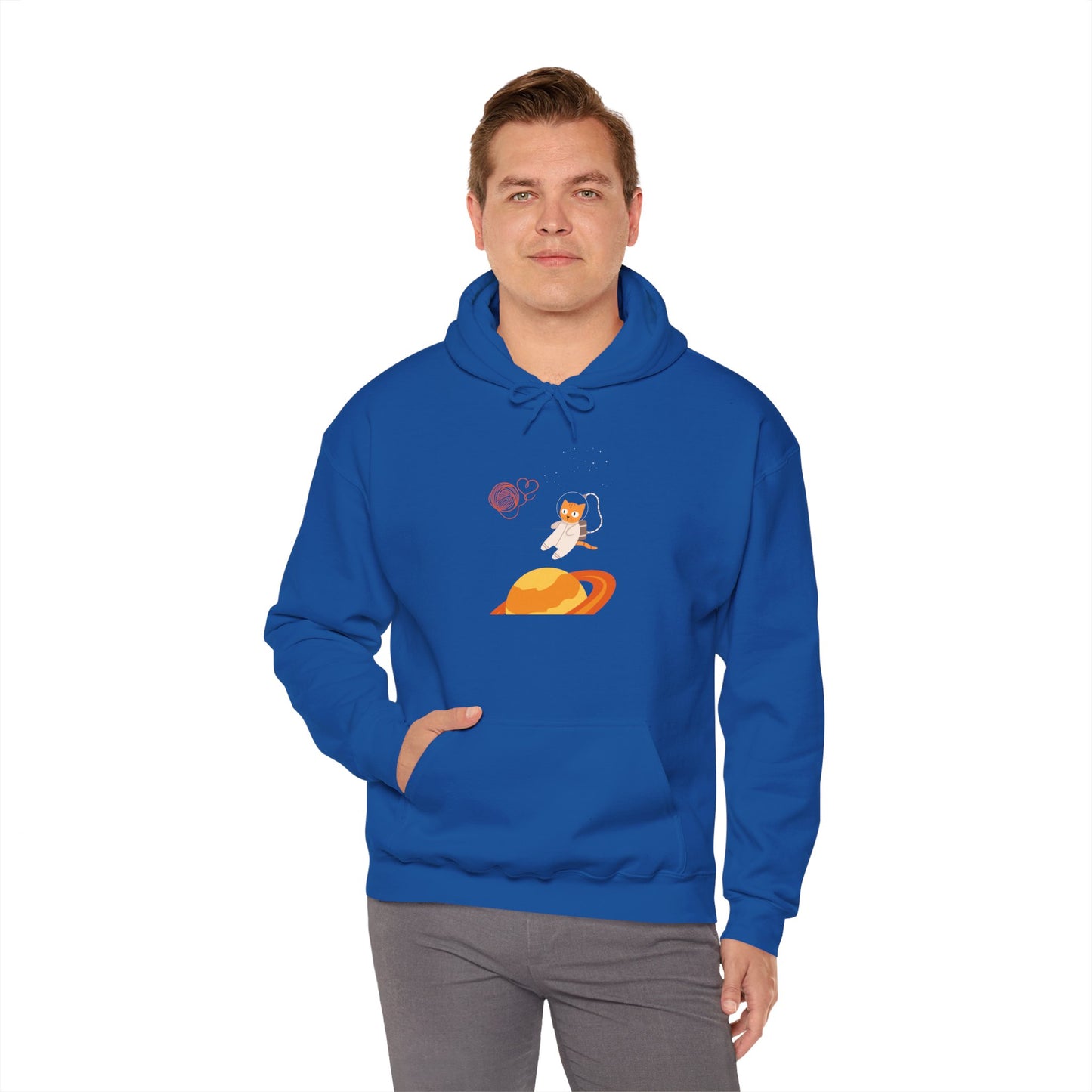 Lost in the Galaxy Hoodie – Space Cat-Inspired Sweatshirt