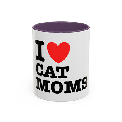 I Love Cat Moms Coffee Mug – 11oz Ceramic Mug