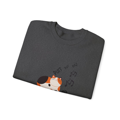 Meow Mix Sweatshirt – Cat on Record Player Crew Neck
