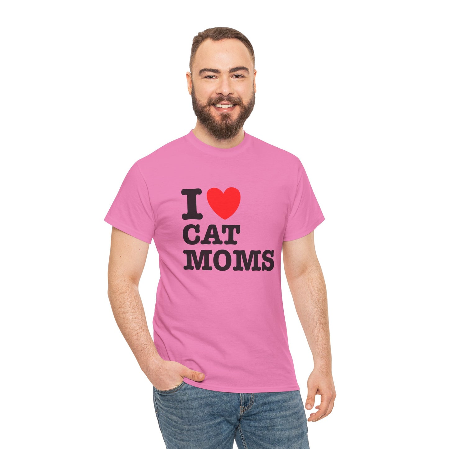 I Love Cat Moms T-Shirt – Bold Statement Tee