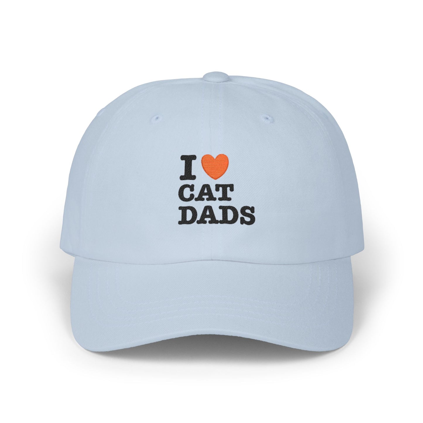I Love Cat Dads Dad Cap – Embroidered Classic Baseball Hat