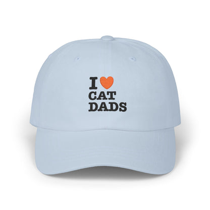 I Love Cat Dads Dad Cap – Embroidered Classic Baseball Hat