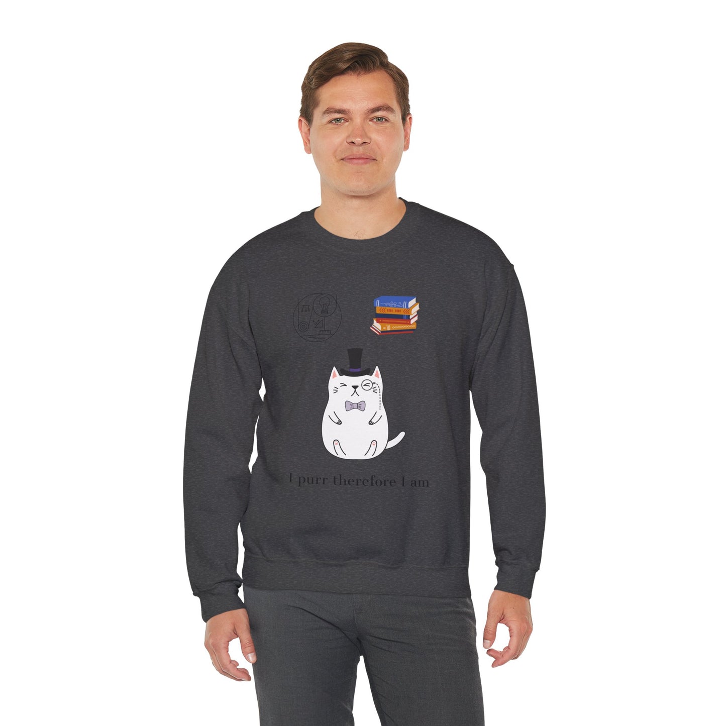 The Purrlosopher Sweatshirt – Cat Philosopher Crew Neck