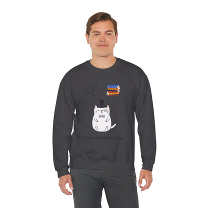 The Purrlosopher Sweatshirt – Cat Philosopher Crew Neck