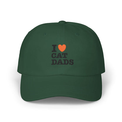I Love Cat Dads Dad Cap – Embroidered Classic Baseball Hat