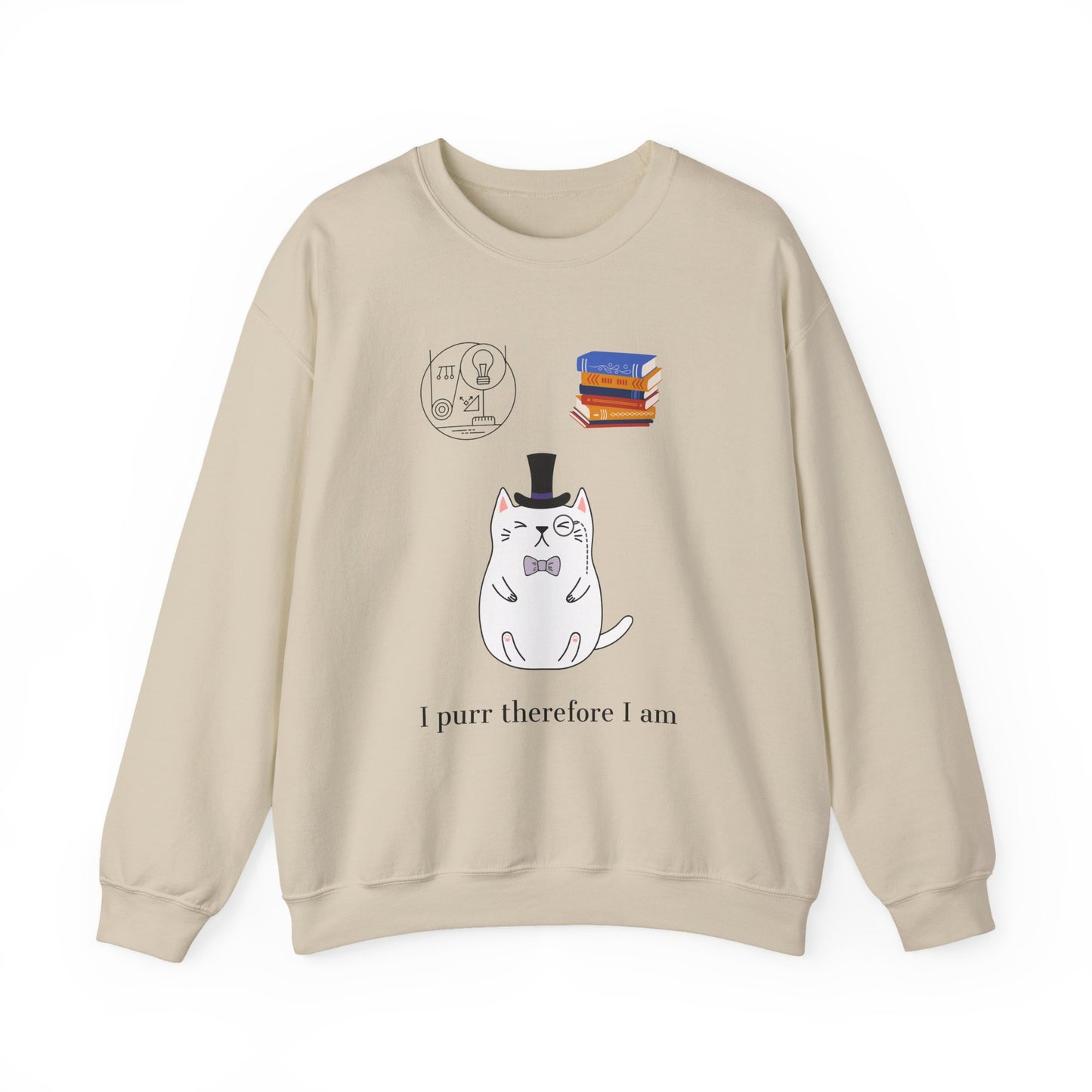 The Purrlosopher Sweatshirt – Cat Philosopher Crew Neck
