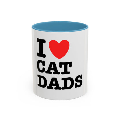 I Love Cat Dads Coffee Mug – 11oz Ceramic Mug