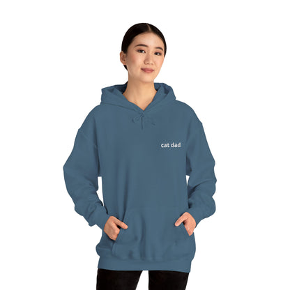 Cat Dad Hoodie – Embroidered Text Pullover