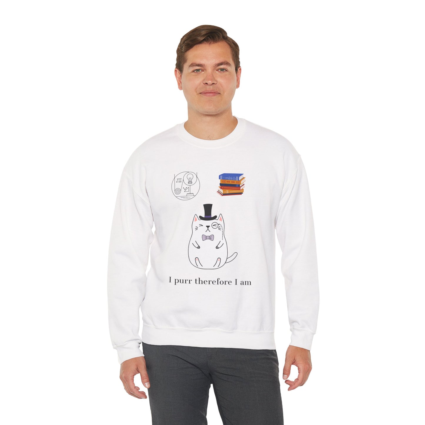 The Purrlosopher Sweatshirt – Cat Philosopher Crew Neck