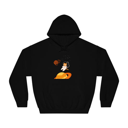 Lost in the Galaxy Hoodie – Space Cat-Inspired Sweatshirt