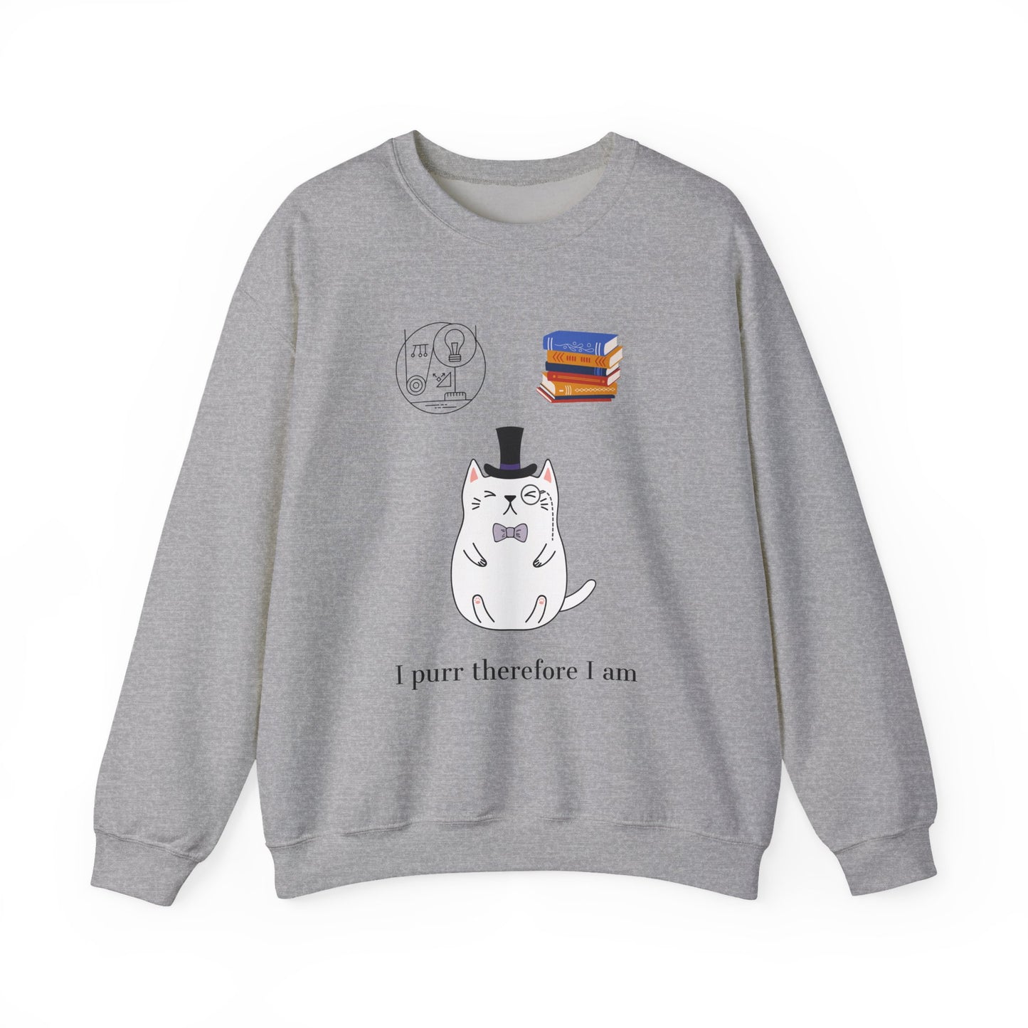 The Purrlosopher Sweatshirt – Cat Philosopher Crew Neck