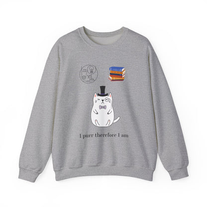 The Purrlosopher Sweatshirt – Cat Philosopher Crew Neck