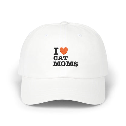 I Love Cat Moms Dad Cap – Embroidered Classic Baseball Hat