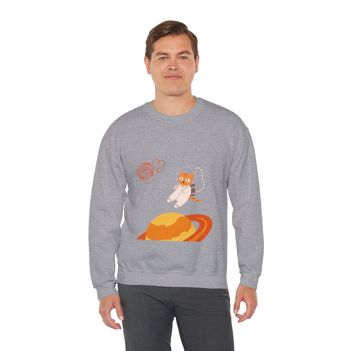 Lost in the Galaxy Sweatshirt – Cat in Space Crew Neck