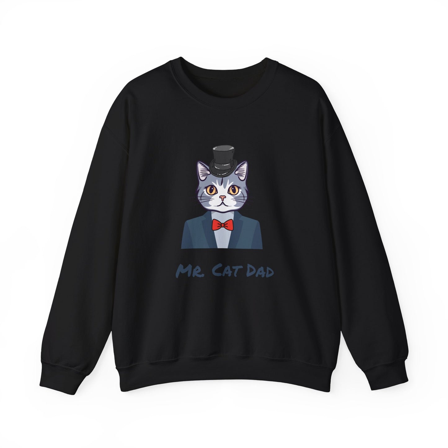 Mr. Cat Dad Sweatshirt – Logo Crew Neck for Cat Lovers