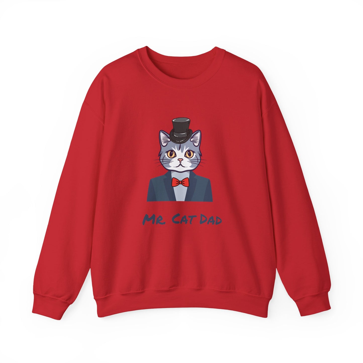 Mr. Cat Dad Sweatshirt – Logo Crew Neck for Cat Lovers