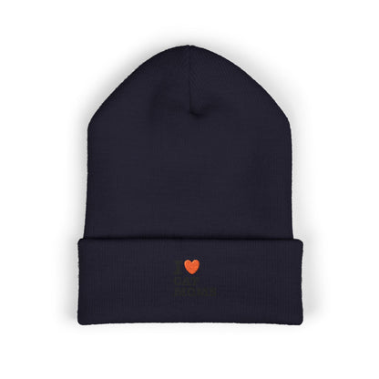 I Love Cat Moms Beanie – Embroidered Cuffed Knit Hat