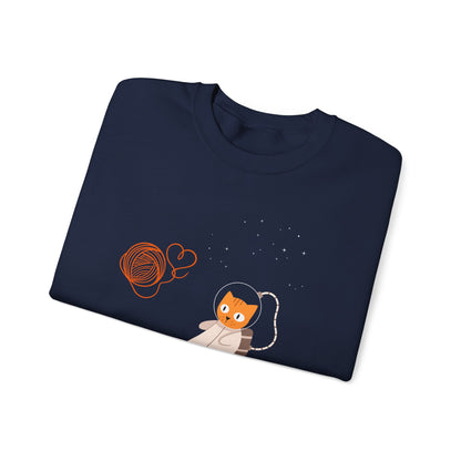 Lost in the Galaxy Sweatshirt – Cat in Space Crew Neck