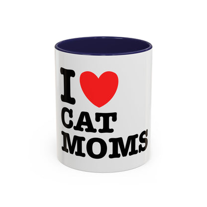 I Love Cat Moms Coffee Mug – 11oz Ceramic Mug