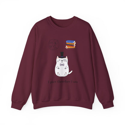 The Purrlosopher Sweatshirt – Cat Philosopher Crew Neck