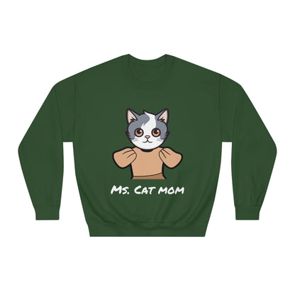 Ms. Cat Mom | Crew Neck Sweatshirt