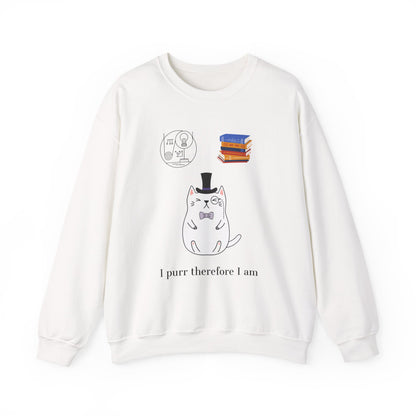 The Purrlosopher Sweatshirt – Cat Philosopher Crew Neck