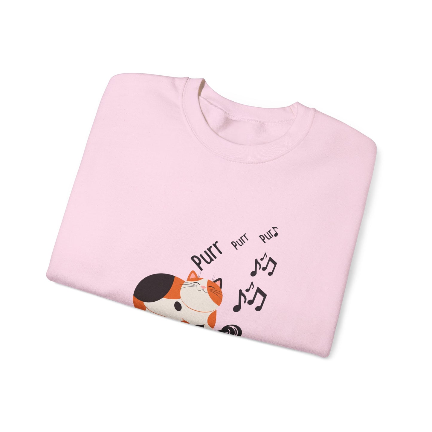 Meow Mix Sweatshirt – Cat on Record Player Crew Neck