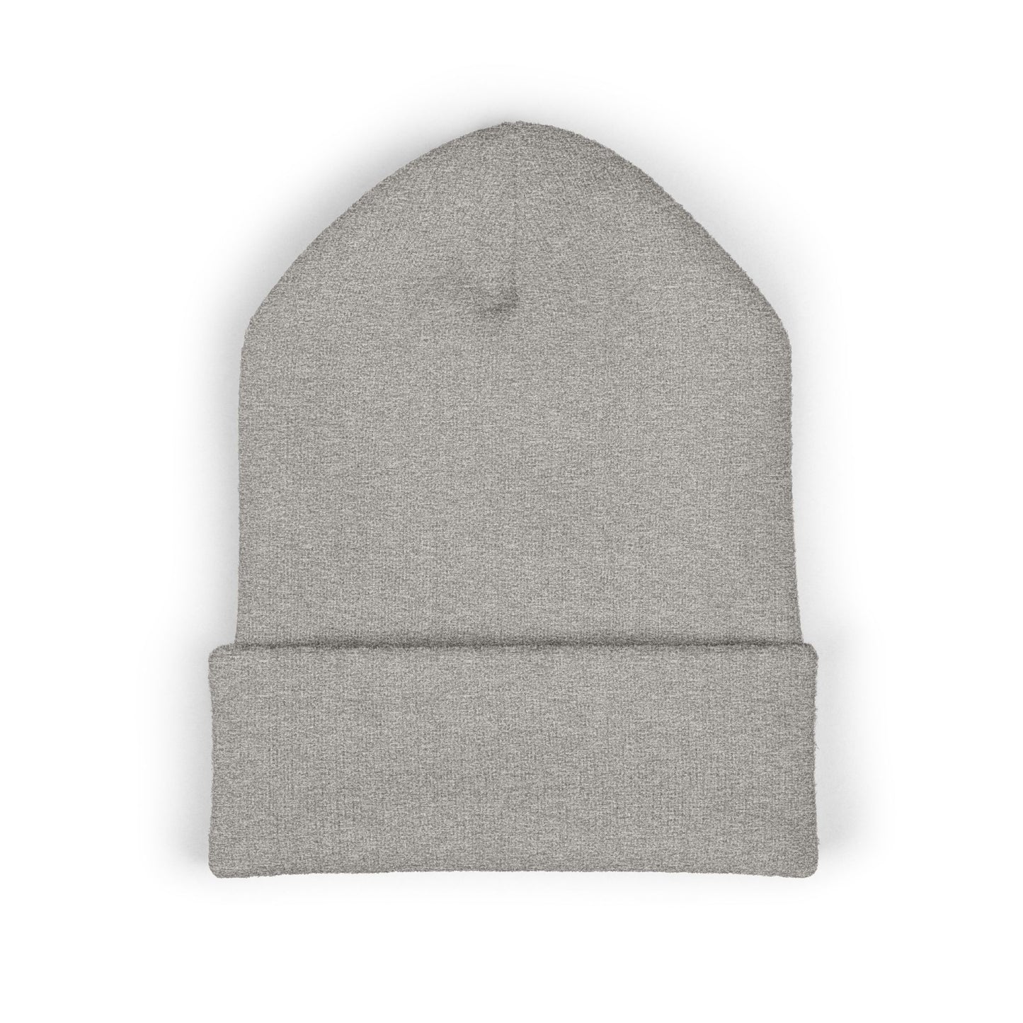 Stretching Cat Beanie – Embroidered Cuffed Knit Hat