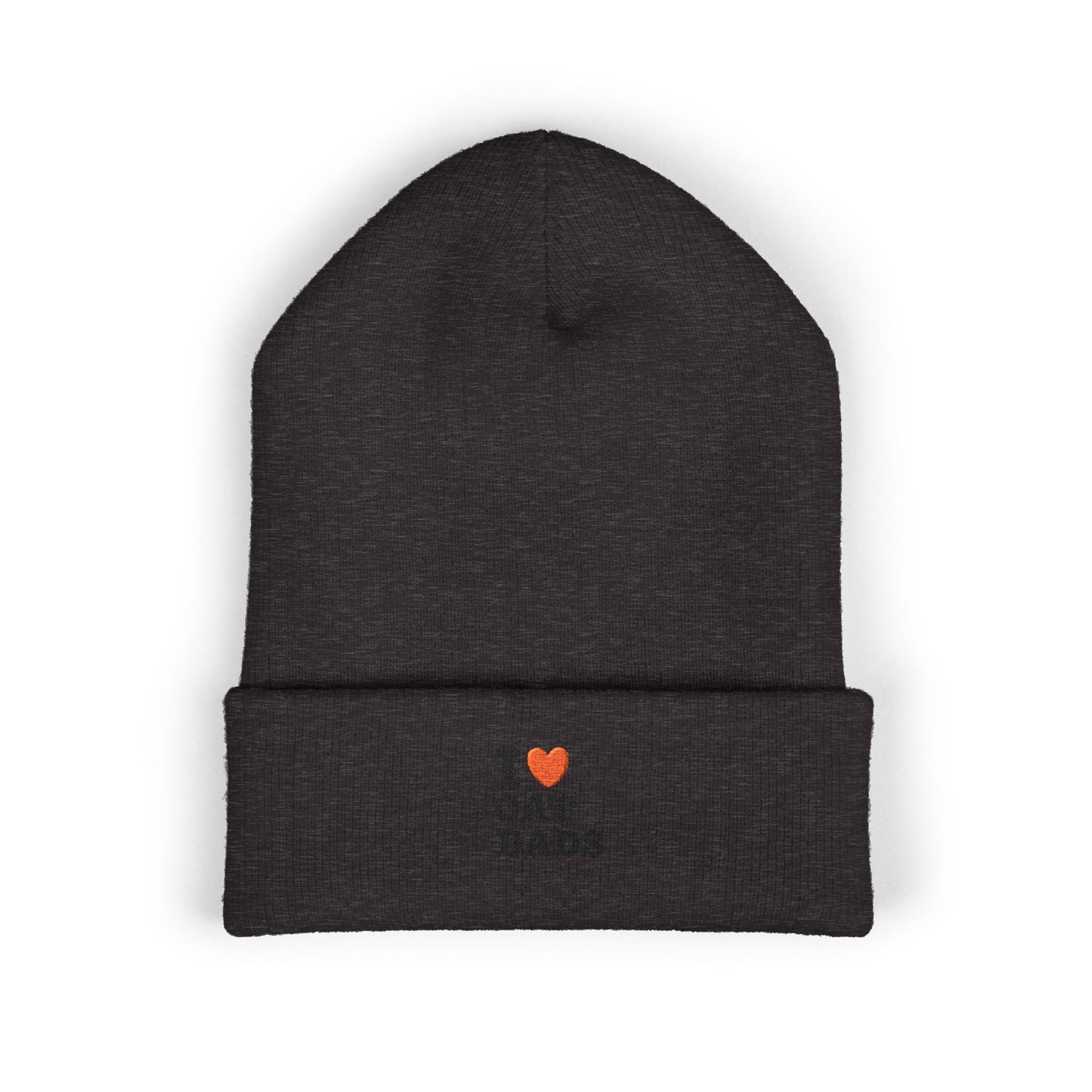 I Love Cat Dads Beanie – Embroidered Cuffed Knit Hat