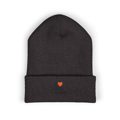 I Love Cat Dads Beanie – Embroidered Cuffed Knit Hat